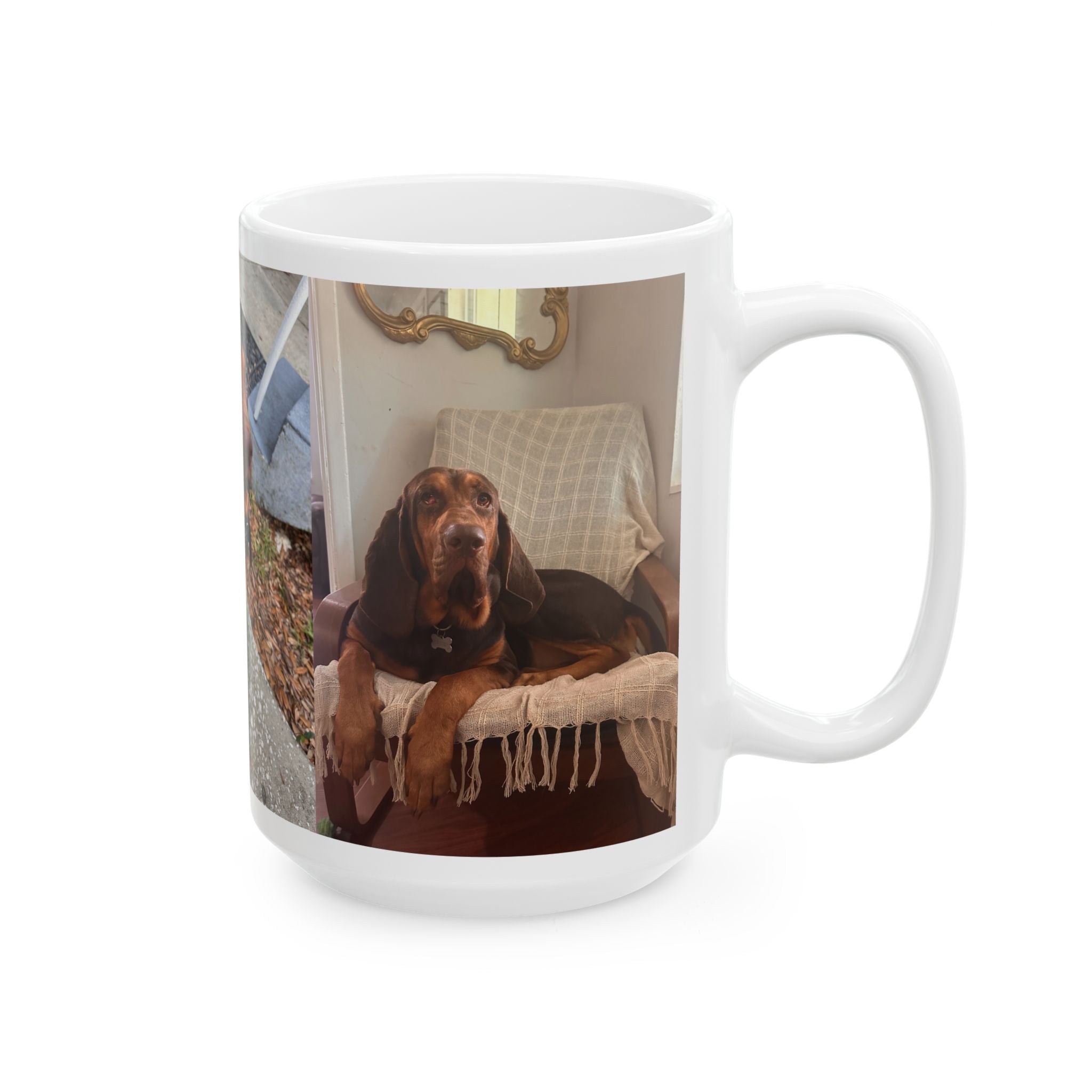 Personalized Pet Photo Mug - Cute Puppy Ceramic Coffee Cup (11oz, 15oz)