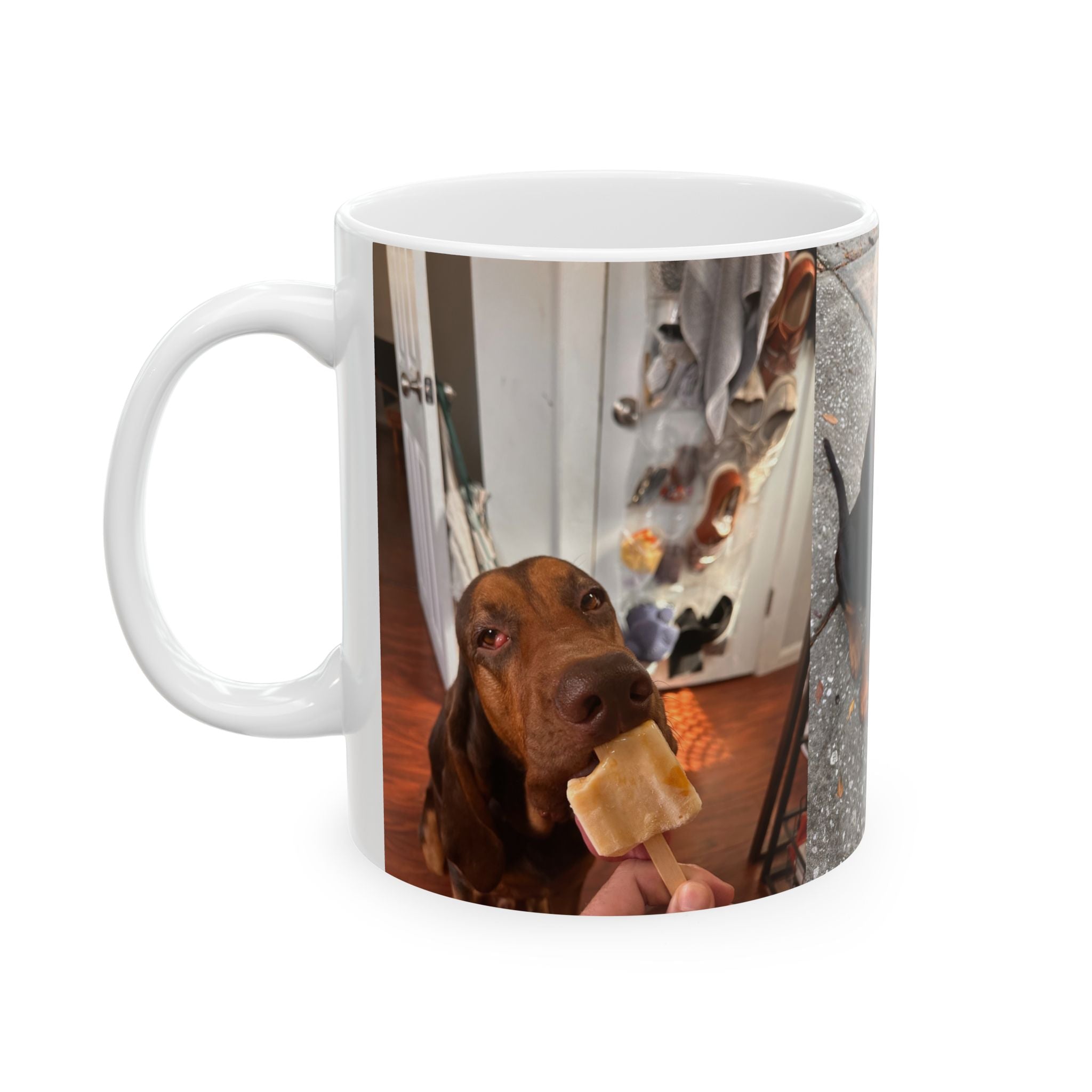 Personalized Pet Photo Mug - Cute Puppy Ceramic Coffee Cup (11oz, 15oz)