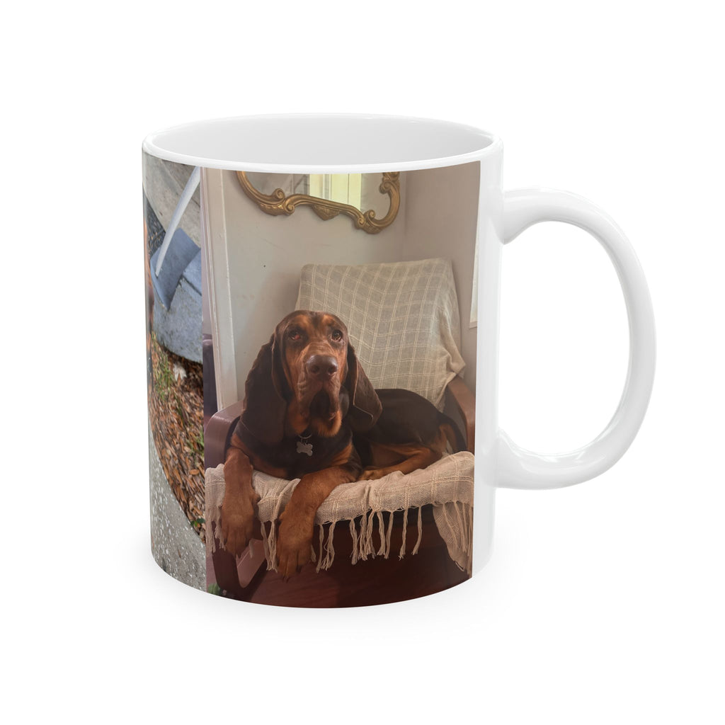 Personalized Pet Photo Mug - Cute Puppy Ceramic Coffee Cup (11oz, 15oz)