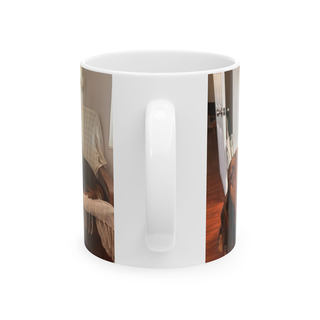 Personalized Pet Photo Mug - Cute Puppy Ceramic Coffee Cup (11oz, 15oz)