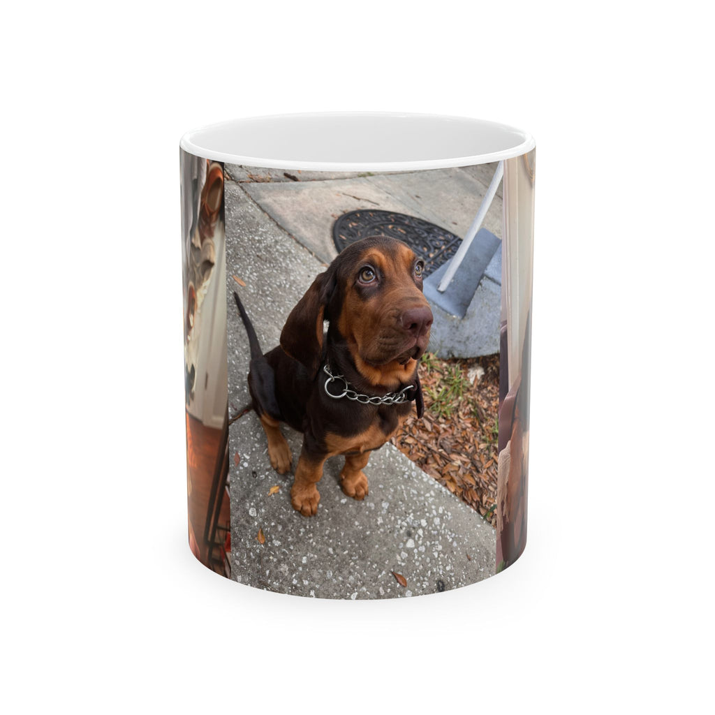 Personalized Pet Photo Mug - Cute Puppy Ceramic Coffee Cup (11oz, 15oz)