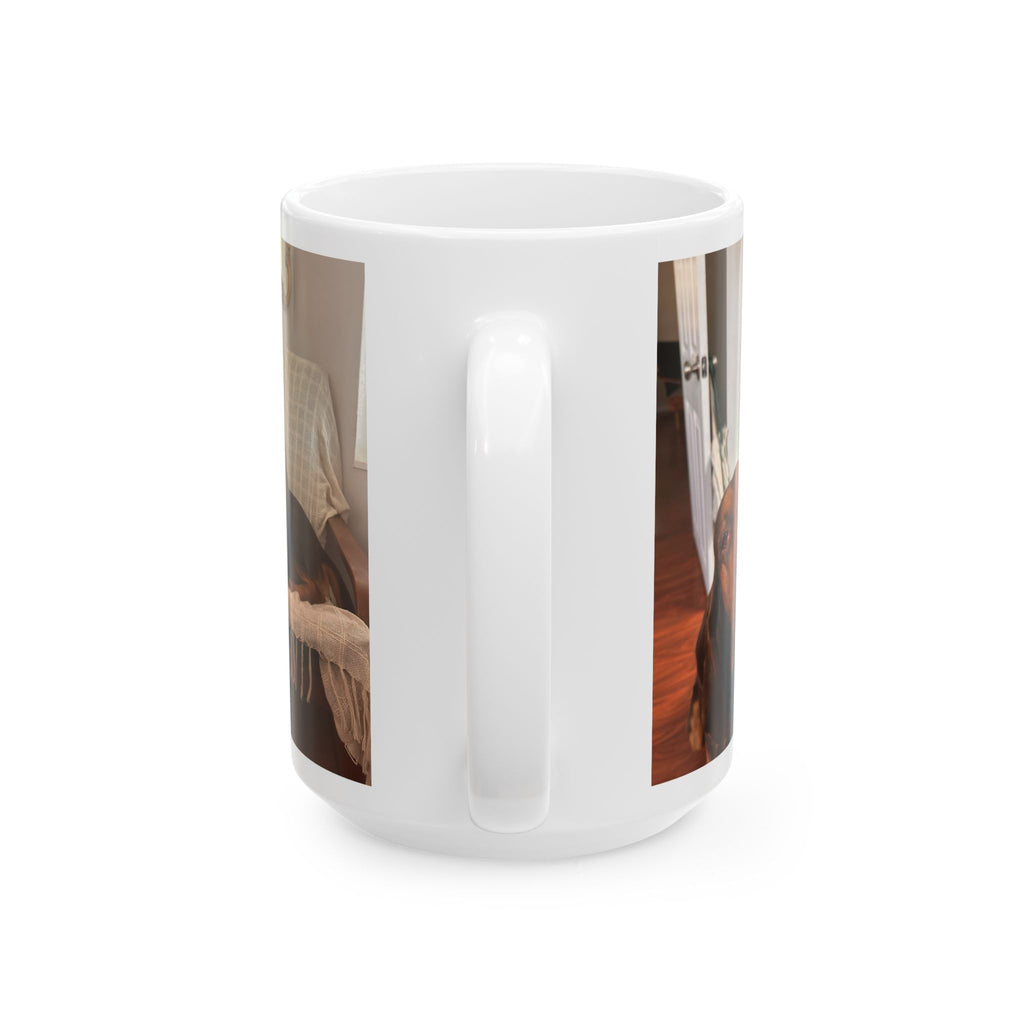 Personalized Pet Photo Mug - Cute Puppy Ceramic Coffee Cup (11oz, 15oz)