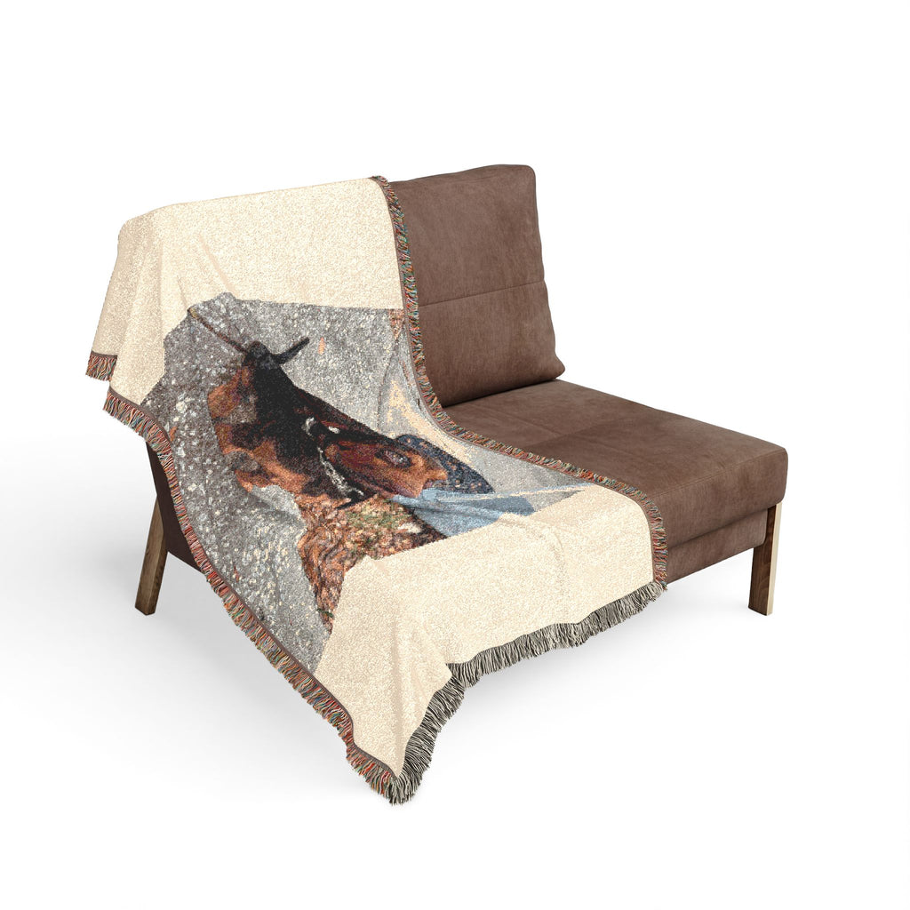 Customizable Pet Photo Woven Blanket