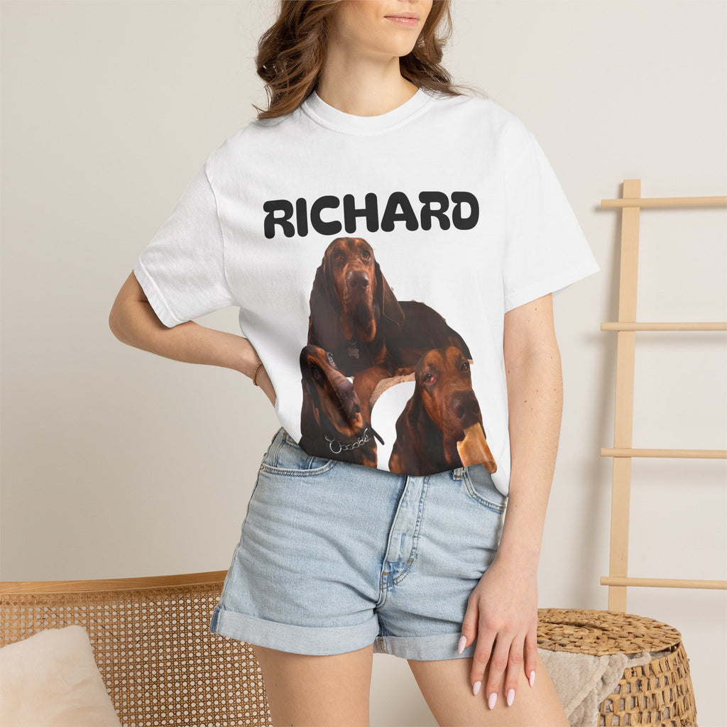 Customizable Pet T-Shirt - Retro Pet Photo Tee for Pet Lovers